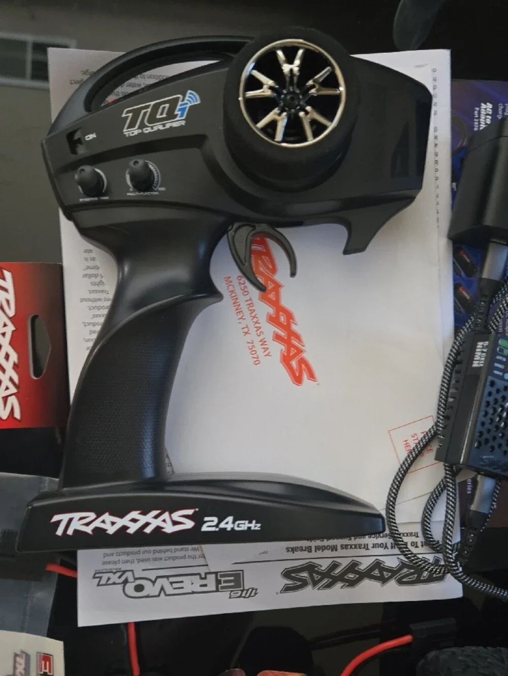 Traxxas Blue Remote Control Monster Truck with Accessories